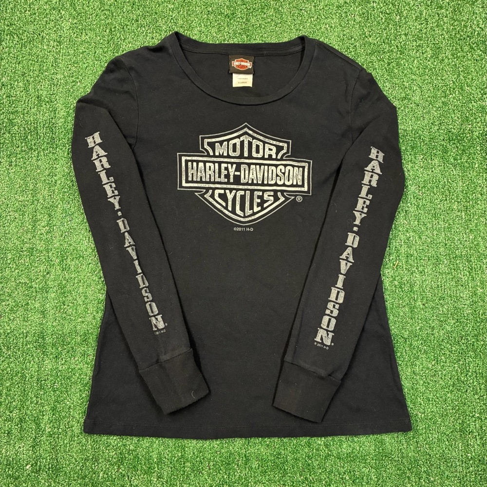 Y2K 2000's Harley-Davidson Whiskey River Long Sleeve Shirt